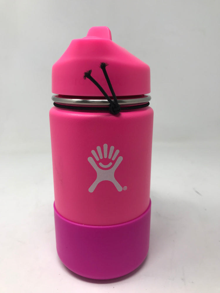 New Other Hydro Flask 12 oz Kids Pink/Pink Sippy Wide Mouth With BPA Straw Lid