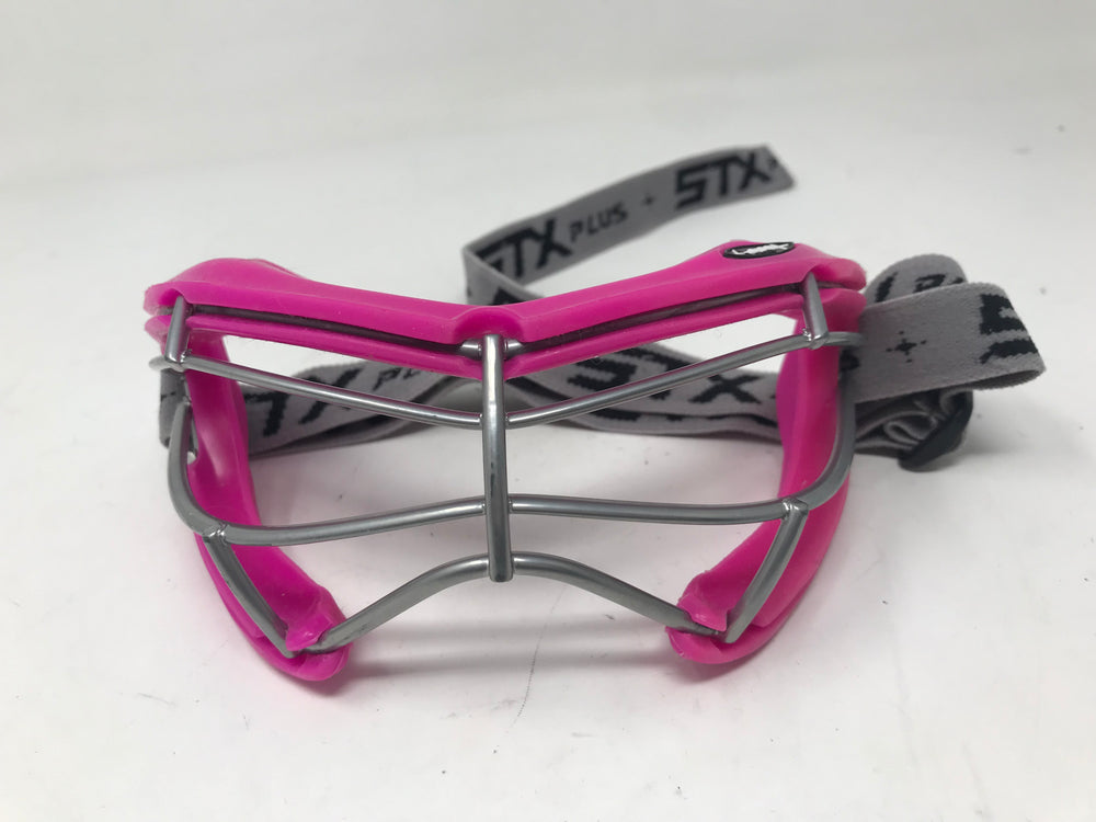 Used STX 4 Sight + Womens Lacrosse Eye Goggles Pink/Silver OSFA