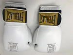 New Other Everlast 1910 Classic Training Leather Boxing Gloves White 14 ounces