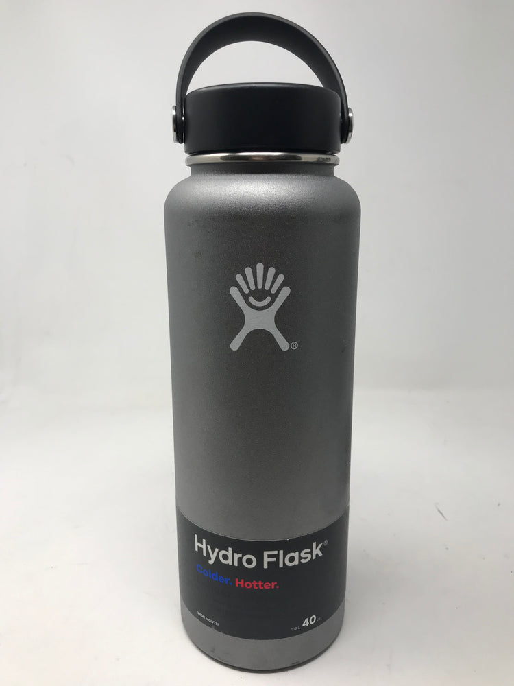 New Other2 Hydro Flask, Wide Mouth Flex Cap Graphite, 40 Ounce