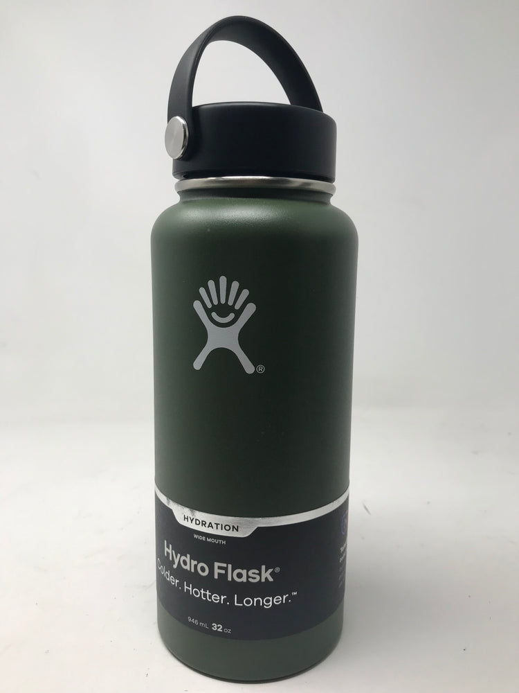 New Other1 Hydro Flask, Wide Mouth Flex Cap Olive, 32 Ounce