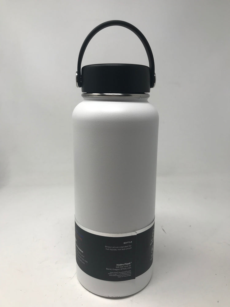 New Other1 Hydro Flask, Wide Mouth Flex Cap White, 32 Ounce