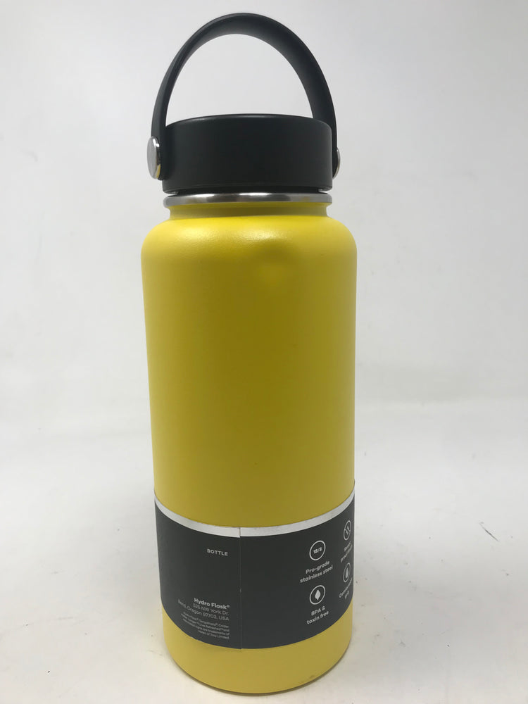 New Other2 Hydro Flask, Wide Mouth Flex Cap Lemon, 32 Ounce
