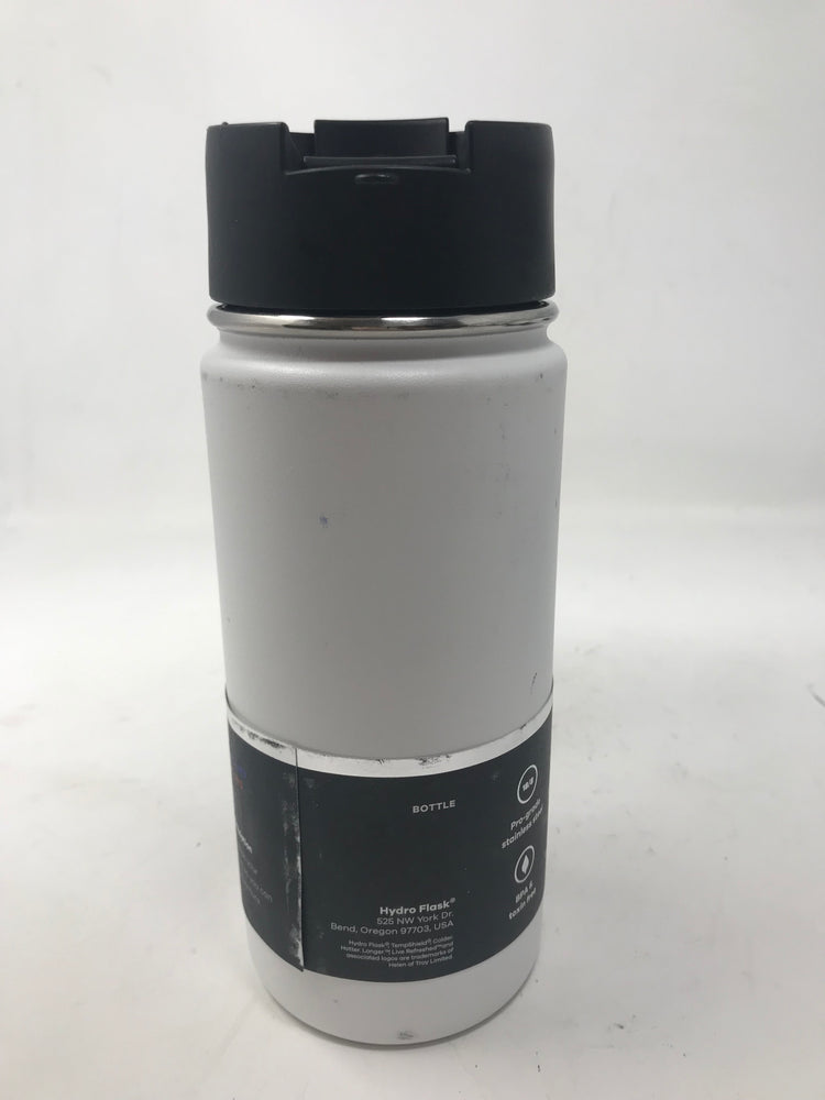 New Other10 Hydro Flask White 16oz Water Bottle/Coffee Mug, Wide Mouth Flip Cap