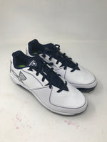 New Under Armour Women's Glyde RM Baseball Shoe Wht/Nvy Size 10.5