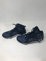 New Under Armour Men's 8.5 Navy/White UA Micro G Anatomix Spawn Basketball Shoes