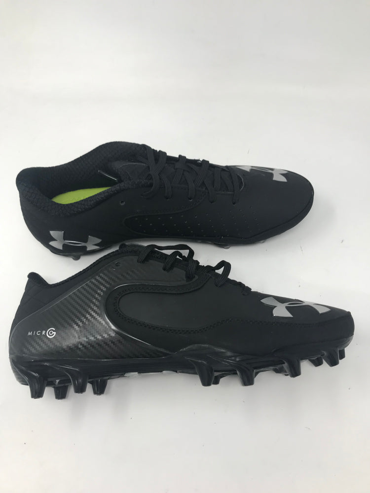 New Under Armour Nitro Icon Low Men Size 9.5 Black/Black Football Cleats