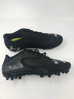 New Under Armour Nitro Icon Low Men Size 9.5 Black/Black Football Cleats