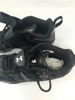 Used Under Armour Intensity Mid D Football Cleats Men Size 10.5 Black