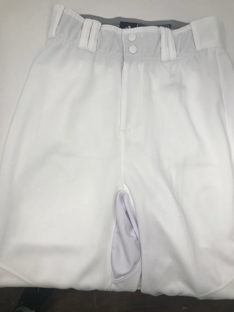 New Adidas Men's Small Hemmed Bottom Baseball Pants White CY2097