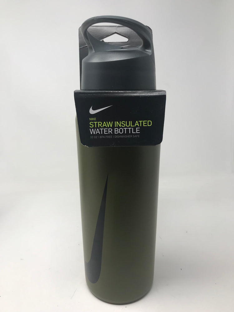 New Other NIKE Stainless Steel 32 oz. Olive/Black Hypercharge Elite Straw Bottle