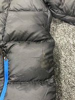 Used SPYDER Men’s L Gry/Blu Full Zip up insulated Cold Weather Hoodie Jacket