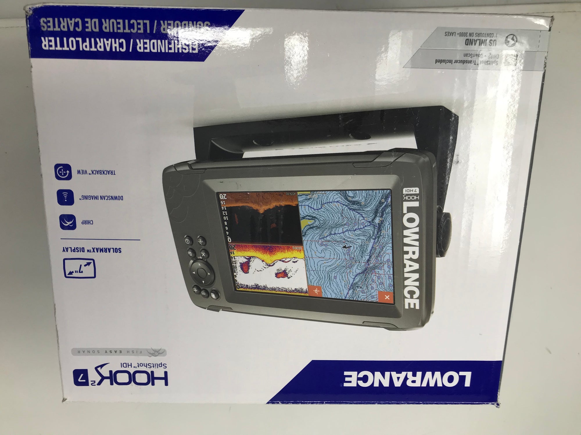 Used Barely Lowrance HOOK2 7-inch Fish Finder w/SplitShot Transducer – PremierSports Used Barely Lowrance HOOK2 7-inch Fish Finder w/SplitShot Transducer – PremierSports
