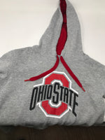 New Scarlet and Gray Ohio State Pullover Hoodie Medium HGray/Red 12052