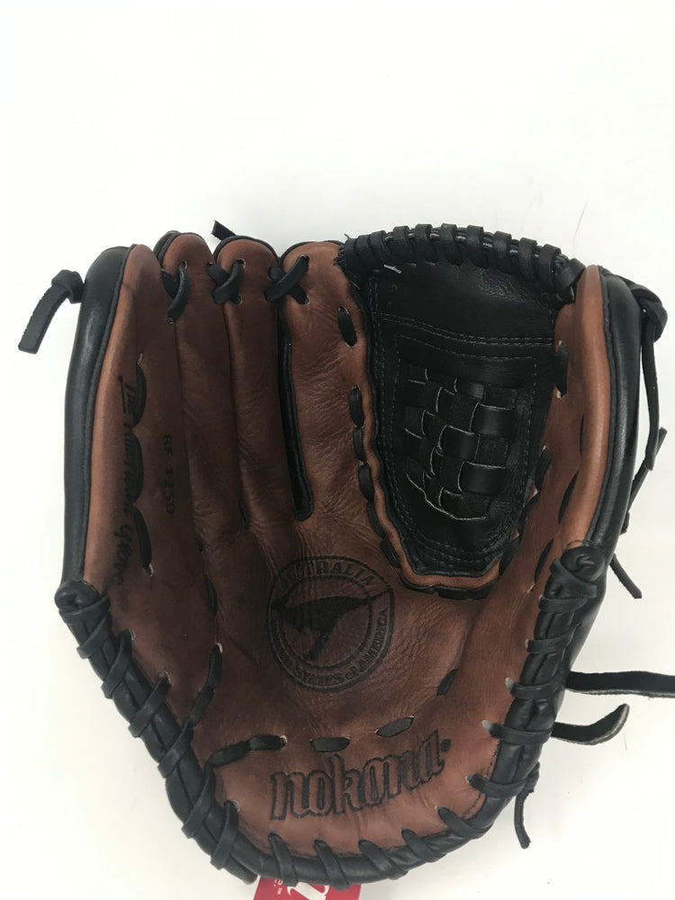 New Nokona Buckaroo Black BF1250C Fastpitch Softball Glove 12.5" Black/Brown LHT