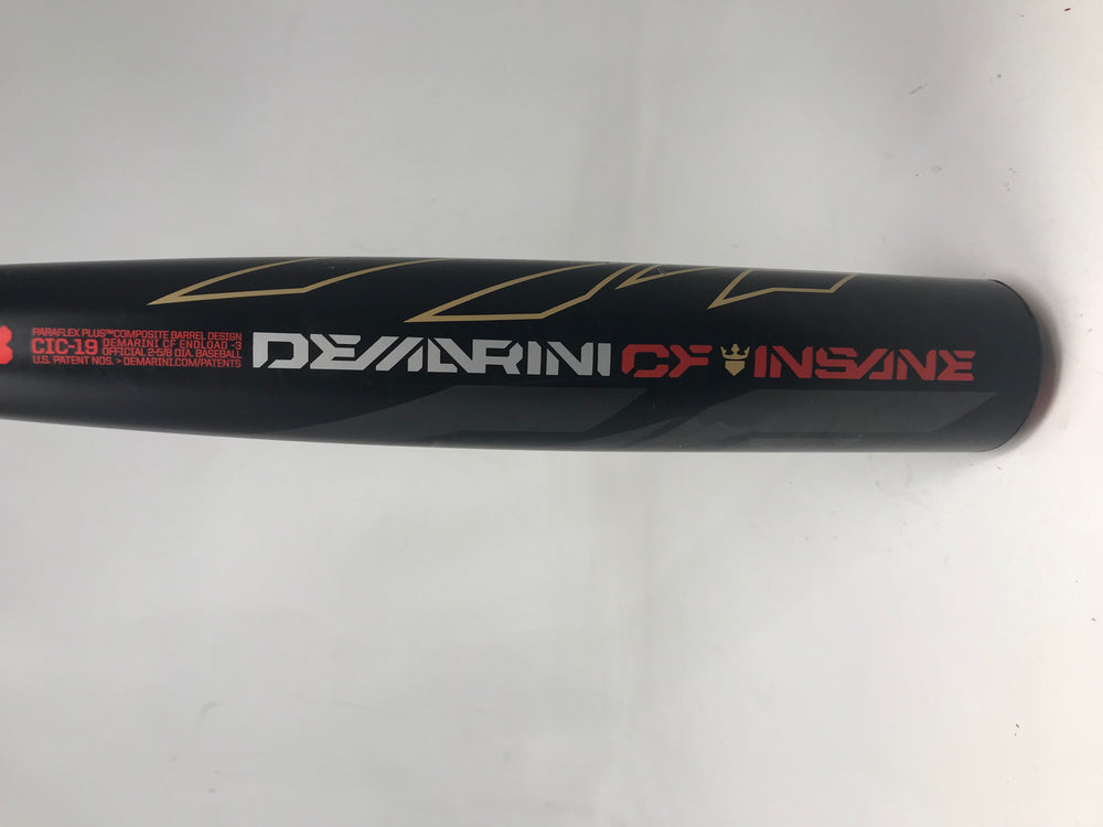 Used Demo DeMarini CIC-19 32/29 CF Insane BBCOR Baseball Bat 2 5/8" 2019 Blk/Red
