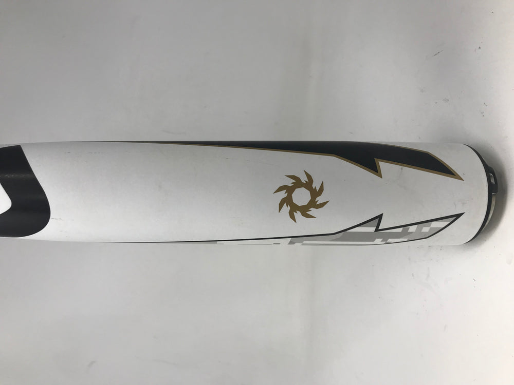 Used Demo DeMarini VBC-19 33/30 Voodoo BBCOR Baseball Bat 2 5/8" 2019 White/Blk