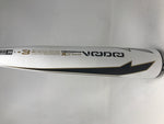 Used Demo DeMarini VBC-19 33/30 Voodoo BBCOR Baseball Bat 2 5/8" 2019 White/Blk