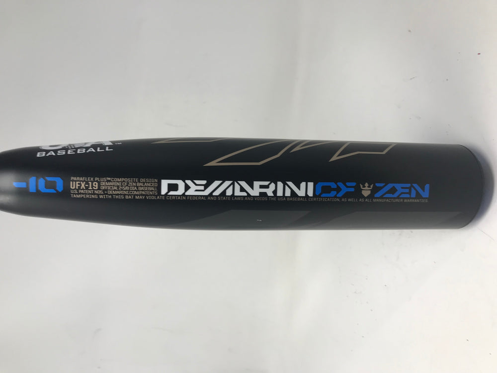 Used Demo DeMarini CF Zen UFX-19 30/20 USA Baseball Bat 2 5/8" Black/Blue