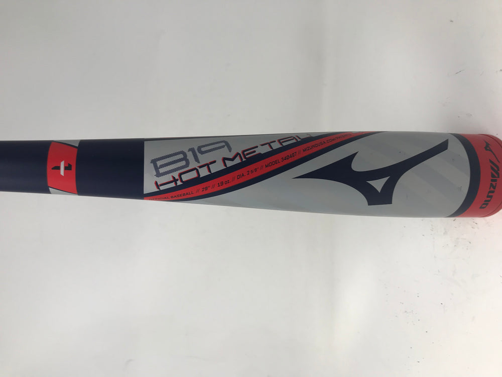 Used BARELY Mizuno B19 Hot Metal 29/19 340497 USA Little League Bat Navy/Red
