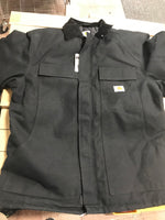 New Other Carhartt Men's Blk L Arctic Quilt Lined Duck Traditional Coat C003