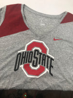 New Nike College Dri-FIT (Ohio State) Women's Large Gray/Red