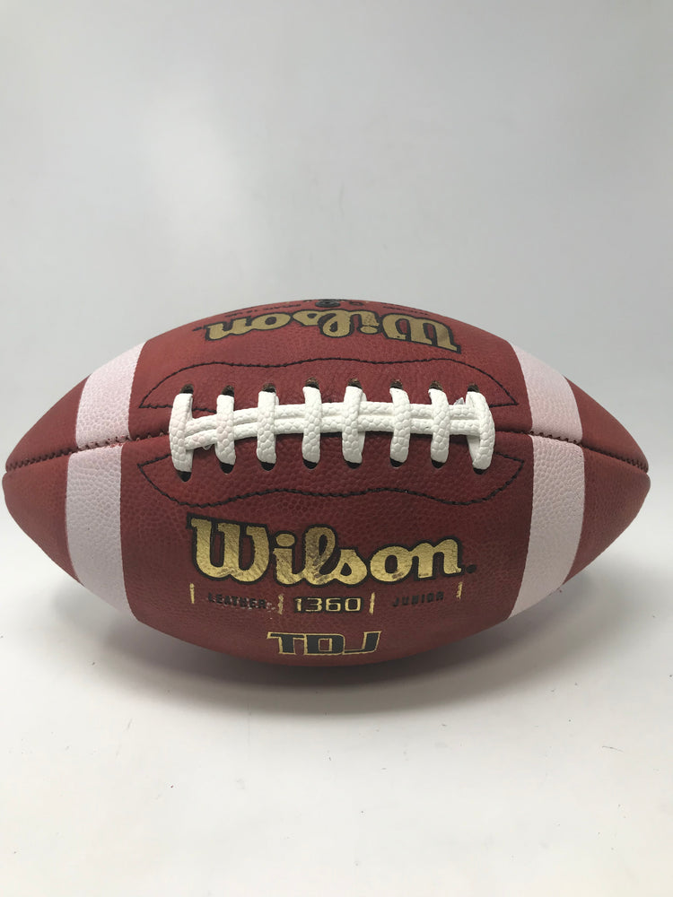 Used2 Wilson TDJ Leather Game Junior Youth Football WTF1360 - Awesome find!