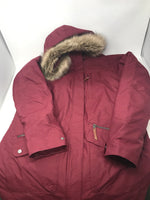 Used Columbia Women's Carson Pass Ic Jacket Large Burgundy Faux Fur,Fleece