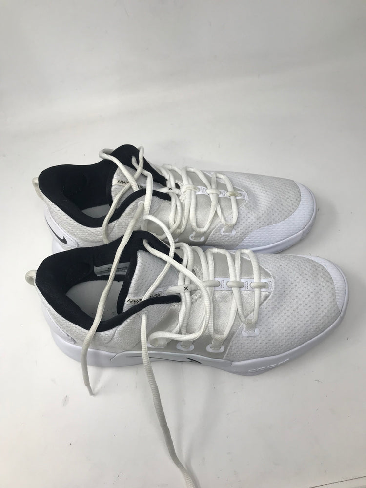 Used Nike Hyperdunk X Low TB White Blk Men 9.5/Women 11 Basketball Shoes AR0463