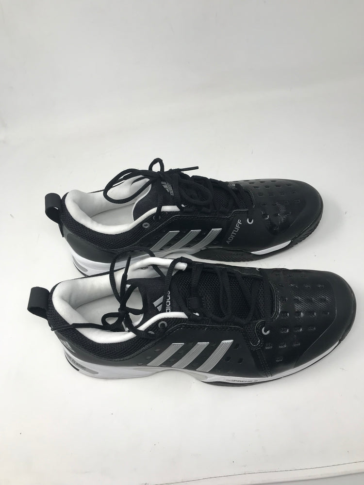 Used Adidas Barricade 10.5 Classic Wide 4E Tennis Shoe Black/White