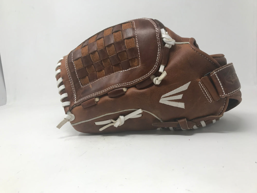 New Easton ECGFP1250 12.5" Fastpitch Softball Glove Brown/White Laces LHT Adult