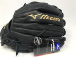 New Mizuno MVP Prime Future Series Youth Baseball Glove 12" LHT Black LEFTY