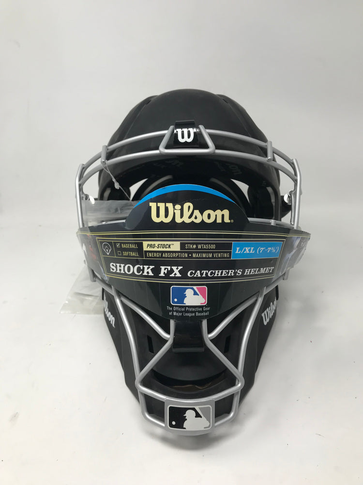 New Other Wilson Pro Stock Shock FX 2.0 Fastpitch Catcher's Helmet L/XL Black