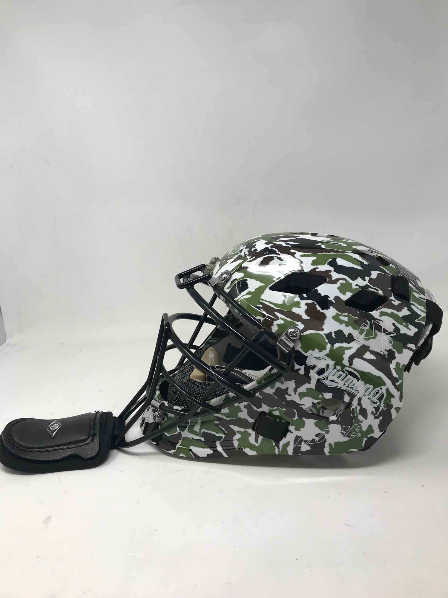 digital camo football helmet for sale New Diamond DCH-Edge IX3 Adult Large (7 1/8-7 1/2) Catchers Helmet Cam – PremierSports