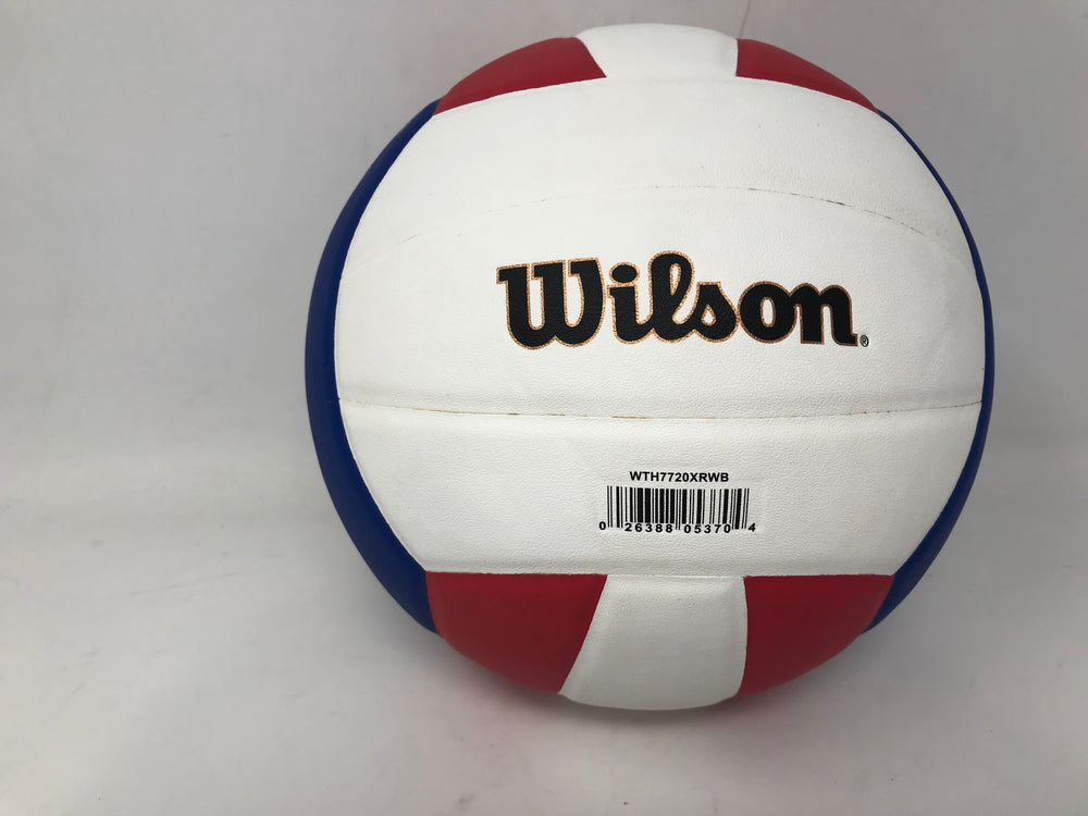 Used Wilson WTH7720XRWB Indoor Volley Ball i cor Rd/Wht/Blu