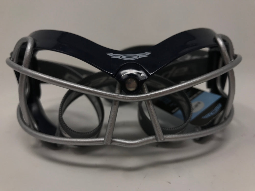New Cascade Poly Arc Lacrosse Mask Eye Goggles Navy/Silver OSFA