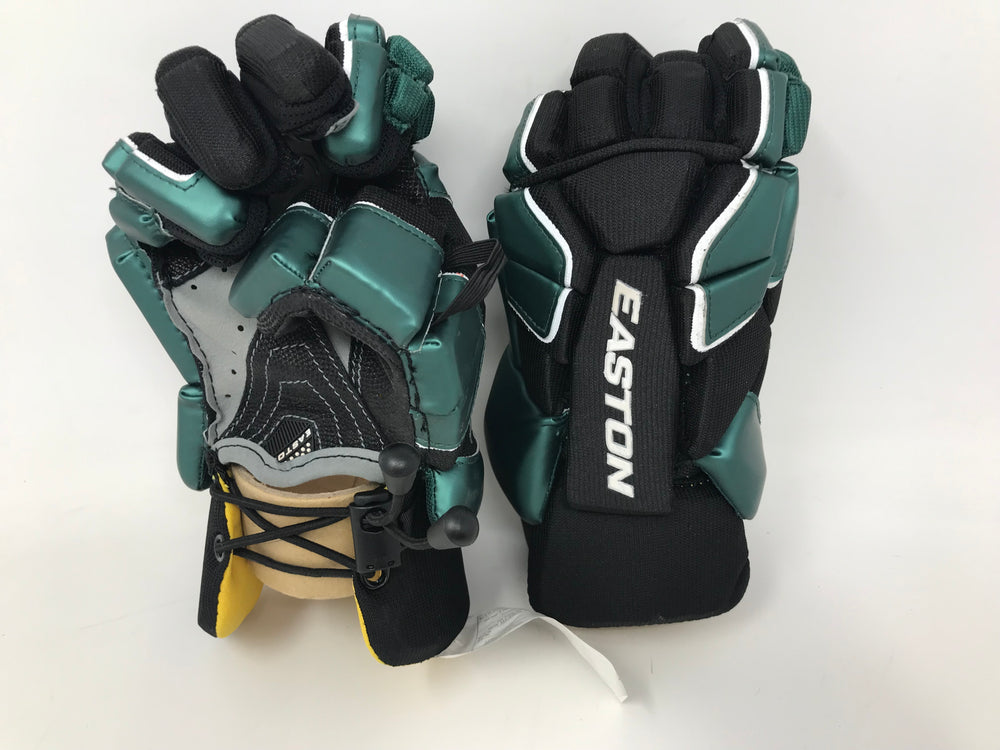 New Easton Stealth Lacrosse Glove 12 Inch Black/Green AX Suede