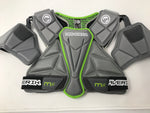 New Maverik Lacrosse Mx Shoulder Pad Large Silver/Green