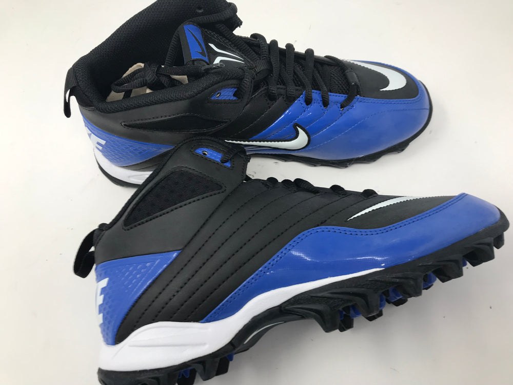 New Nike Speed Shark  Mens 7.5 Football Molded Cleats 642770 Black/White/Royal