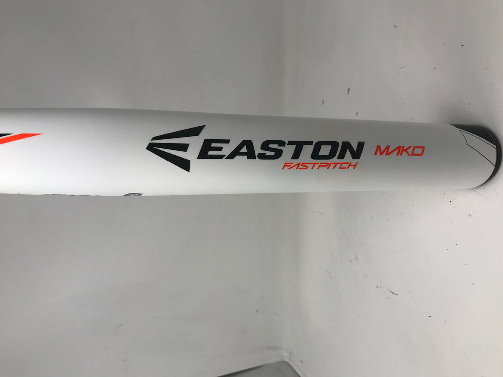 Used Easton Mako FP15MK10 32/22 Fastpitch Softball Bat White/Orange 2 1/4" 2015