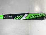 Used Easton Mako 31/28 BB16MK BBCOR Baseball Bat Green/White -3 Balanced