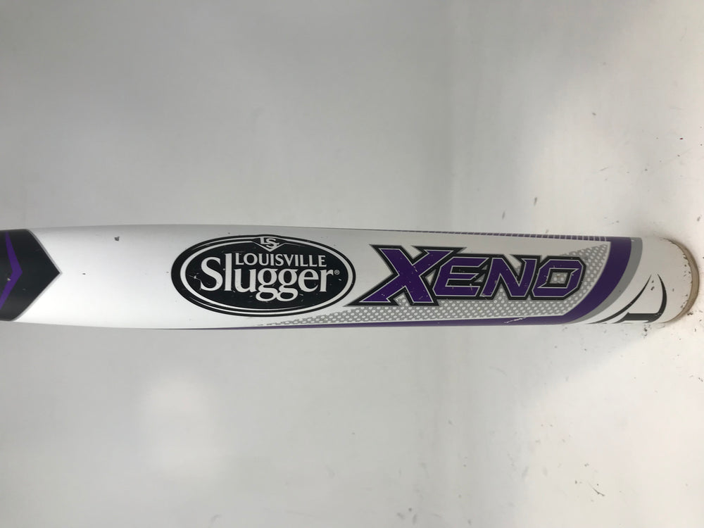 Used Louisville Slugger Xeno 33/23 FPXN150 Fastpitch Softball Bat White/Purple