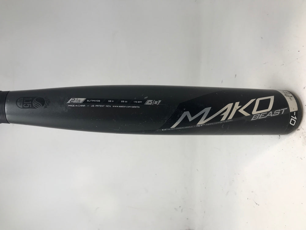 Used1 Easton SL17MK10B 30/20 Mako Beast Senior League Baseball Bat 2 3/4"