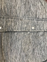 Used North Face Women's Pseudio Vest Medium Gray/White NF0A37H5