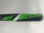 Used Easton Mako 33/30 BB16MK BBCOR Baseball Bat Green/White -3 Balanced