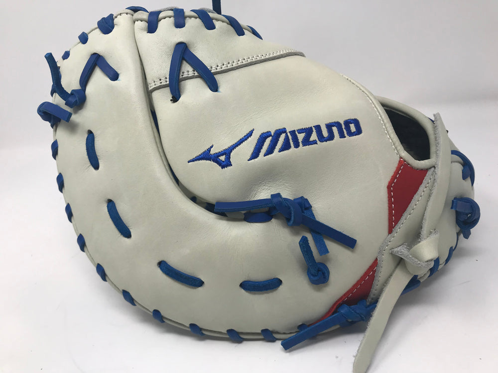 New Mizuno GXF50PSE5 12.5" Baseball First Base Mitt LHT 12-1/2" Ivory/Royal