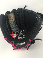 New Mizuno Power Close GPP 1005F1 10" Finch Softball Glove Black/Pink LHT Youth