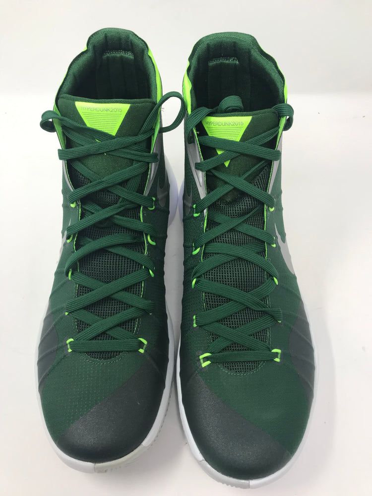 New  Nike Hyperdunk 2015 TB Men 13 Basketball Shoes Green/White/Silver