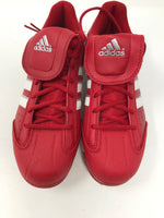 New Adidas Women's Fastpitch II TPU Softball Cleat Molded Cleat 6.5 Red/White