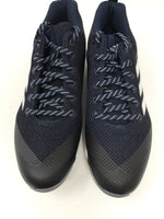 New Adidas Mens 10.5 PowerAlley 5 Baseball Cleat SS Navy/Black/Silver B39183